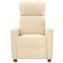 Cream Fabric Recliner by vidaXL, Armchairs - Ref: Foro24-342262, Price: 150,08 €, Discount: %