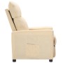 Cream Fabric Recliner by vidaXL, Armchairs - Ref: Foro24-342262, Price: 150,08 €, Discount: %