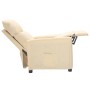 Cream Fabric Recliner by vidaXL, Armchairs - Ref: Foro24-342262, Price: 150,08 €, Discount: %