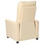 Cream Fabric Recliner by vidaXL, Armchairs - Ref: Foro24-342262, Price: 150,08 €, Discount: %