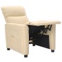 Cream Fabric Recliner by vidaXL, Armchairs - Ref: Foro24-342262, Price: 150,08 €, Discount: %