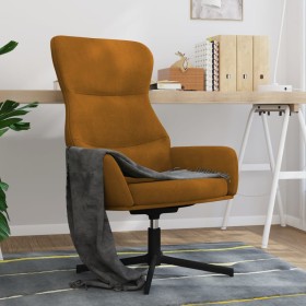 Silla de relajación de terciopelo marrón de vidaXL, Sillones - Ref: Foro24-341116, Precio: 120,53 €, Descuento: %