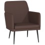 Sillón de cuero sintético marrón 61x78x80 cm de vidaXL, Sillones - Ref: Foro24-351394, Precio: 79,99 €, Descuento: %