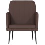 Sillón de cuero sintético marrón 61x78x80 cm de vidaXL, Sillones - Ref: Foro24-351394, Precio: 79,99 €, Descuento: %