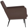 Sillón de cuero sintético marrón 61x78x80 cm de vidaXL, Sillones - Ref: Foro24-351394, Precio: 79,99 €, Descuento: %