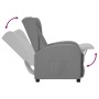 Sillón orejero reclinable de cuero sintético gris de vidaXL, Sillones - Ref: Foro24-342328, Precio: 171,99 €, Descuento: %