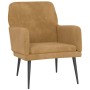 Sillón de terciopelo marrón 62x79x79 cm de vidaXL, Sillones - Ref: Foro24-351411, Precio: 97,62 €, Descuento: %