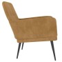 Sillón de terciopelo marrón 62x79x79 cm de vidaXL, Sillones - Ref: Foro24-351411, Precio: 97,62 €, Descuento: %