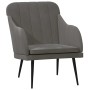 Dark gray velvet armchair 63x76x80 cm by vidaXL, Armchairs - Ref: Foro24-351455, Price: 101,64 €, Discount: %