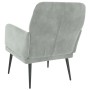 Sillón de terciopelo gris claro 62x79x79 cm de vidaXL, Sillones - Ref: Foro24-351404, Precio: 76,99 €, Descuento: %