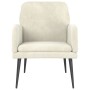 Sillón de terciopelo crema 62x79x79 cm de vidaXL, Sillones - Ref: Foro24-351412, Precio: 93,63 €, Descuento: %