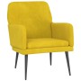 Sillón de terciopelo amarillo 62x79x79 cm de vidaXL, Sillones - Ref: Foro24-351410, Precio: 93,63 €, Descuento: %