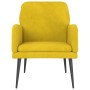 Sillón de terciopelo amarillo 62x79x79 cm de vidaXL, Sillones - Ref: Foro24-351410, Precio: 93,63 €, Descuento: %