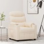 Cream Fabric Recliner by vidaXL, Armchairs - Ref: Foro24-348079, Price: 250,41 €, Discount: %