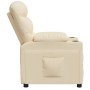 Cream Fabric Recliner by vidaXL, Armchairs - Ref: Foro24-348079, Price: 250,99 €, Discount: %