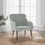 Light gray velvet armchair 63x76x80 cm by vidaXL, Armchairs - Ref: Foro24-351436, Price: 92,96 €, Discount: %