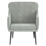 Light gray velvet armchair 63x76x80 cm by vidaXL, Armchairs - Ref: Foro24-351436, Price: 92,96 €, Discount: %