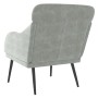 Light gray velvet armchair 63x76x80 cm by vidaXL, Armchairs - Ref: Foro24-351436, Price: 92,96 €, Discount: %