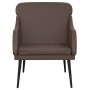 Sillón de cuero sintético marrón 63x76x80 cm de vidaXL, Sillones - Ref: Foro24-351426, Precio: 78,05 €, Descuento: %