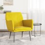 Yellow velvet armchair 62x79x79 cm by vidaXL, Armchairs - Ref: Foro24-351378, Price: 94,38 €, Discount: %