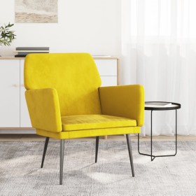 Yellow velvet armchair 62x79x79 cm by vidaXL, Armchairs - Ref: Foro24-351378, Price: 94,99 €, Discount: %