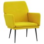 Yellow velvet armchair 62x79x79 cm by vidaXL, Armchairs - Ref: Foro24-351378, Price: 94,38 €, Discount: %