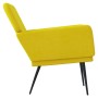 Yellow velvet armchair 62x79x79 cm by vidaXL, Armchairs - Ref: Foro24-351378, Price: 94,38 €, Discount: %