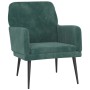 Sillón de terciopelo verde oscuro 62x79x79 cm de vidaXL, Sillones - Ref: Foro24-351406, Precio: 94,33 €, Descuento: %