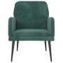 Sillón de terciopelo verde oscuro 62x79x79 cm de vidaXL, Sillones - Ref: Foro24-351406, Precio: 94,33 €, Descuento: %