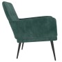 Sillón de terciopelo verde oscuro 62x79x79 cm de vidaXL, Sillones - Ref: Foro24-351406, Precio: 94,33 €, Descuento: %