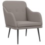 Sillón de tela gris taupe 63x76x80 cm de vidaXL, Sillones - Ref: Foro24-351479, Precio: 87,99 €, Descuento: %