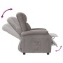 Sillón reclinable de tela gris taupe de vidaXL, Sillones - Ref: Foro24-342426, Precio: 223,95 €, Descuento: %