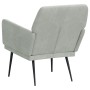 Sillón de terciopelo gris claro 62x79x79 cm de vidaXL, Sillones - Ref: Foro24-351372, Precio: 95,09 €, Descuento: %