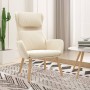 Sillón de relax de terciopelo blanco crema de vidaXL, Sillones - Ref: Foro24-341360, Precio: 116,00 €, Descuento: %