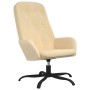 Sillón de relax de terciopelo blanco crema de vidaXL, Sillones - Ref: Foro24-341214, Precio: 87,52 €, Descuento: %