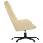 Sillón de relax de terciopelo blanco crema de vidaXL, Sillones - Ref: Foro24-341214, Precio: 87,52 €, Descuento: %