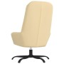 Sillón de relax de terciopelo blanco crema de vidaXL, Sillones - Ref: Foro24-341214, Precio: 87,52 €, Descuento: %