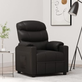 Sillón reclinable de cuero sintético negro de vidaXL, Sillones - Ref: Foro24-348056, Precio: 255,99 €, Descuento: %