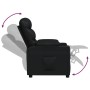 Sillón reclinable de cuero sintético negro de vidaXL, Sillones - Ref: Foro24-348056, Precio: 255,99 €, Descuento: %