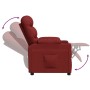 Red Fabric Recliner by vidaXL, Armchairs - Ref: Foro24-348073, Price: 263,72 €, Discount: %