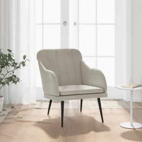 Light gray velvet armchair 63x76x80 cm by vidaXL, Armchairs - Ref: Foro24-351454, Price: 100,99 €, Discount: %