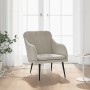 Light gray velvet armchair 63x76x80 cm by vidaXL, Armchairs - Ref: Foro24-351454, Price: 100,21 €, Discount: %