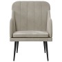 Light gray velvet armchair 63x76x80 cm by vidaXL, Armchairs - Ref: Foro24-351454, Price: 100,21 €, Discount: %