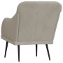 Light gray velvet armchair 63x76x80 cm by vidaXL, Armchairs - Ref: Foro24-351454, Price: 100,21 €, Discount: %