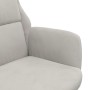 Sillón de relax de piel de ante sintética gris claro de vidaXL, Sillones - Ref: Foro24-341420, Precio: 96,99 €, Descuento: %