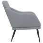 Sillón de tela gris claro 63x76x80 cm de vidaXL, Sillones - Ref: Foro24-351474, Precio: 93,99 €, Descuento: %