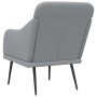 Sillón de tela gris claro 63x76x80 cm de vidaXL, Sillones - Ref: Foro24-351474, Precio: 93,99 €, Descuento: %