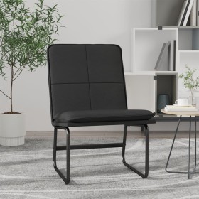 Sillón de cuero sintético negro 54x75x76 cm de vidaXL, Sillones - Ref: Foro24-351330, Precio: 65,81 €, Descuento: %