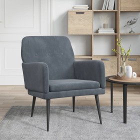 Dark gray velvet armchair 62x79x79 cm by vidaXL, Armchairs - Ref: Foro24-351405, Price: 84,99 €, Discount: %