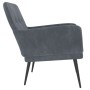 Sillón de terciopelo gris oscuro 62x79x79 cm de vidaXL, Sillones - Ref: Foro24-351405, Precio: 85,99 €, Descuento: %